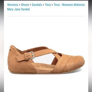 Teva Women’s Mahonia Mary Jane Cork Bottom Sandals- size 8